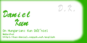 daniel kun business card